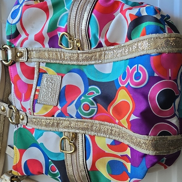 Coach Poppy Multicolor Spotlight Crossbody Glam C Signature - Picture 4 of 16